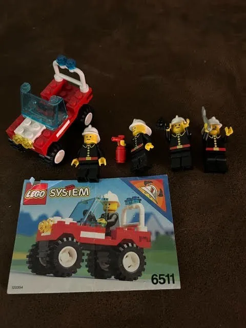 Lego Vintage Classic Town Fire 6511 Rescue Runabout *Read