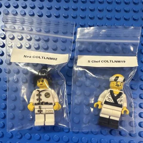 LEGO Nya COLTLNM02 & Sushi Chef COLTLNM19 Minifigures Polybag