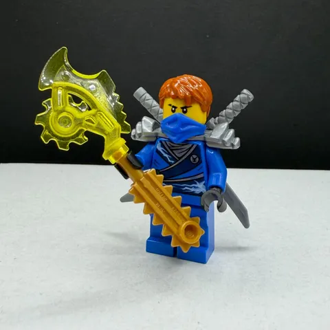 LEGO Ninjago Jay Techno Robe njo0103 Minifigure Flat Silver Shoulder Armor Authe