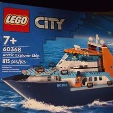 LEGO City 60368 Arctic Explorer Ship 815 pcs 7+ Boat Floats Set 2022