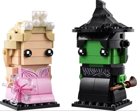 LEGO Wicked Elphaba & Glinda Brick Headz Disassemble With Instructions 40794￼