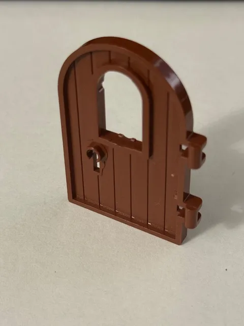 Lego Part 64390 (1pc) Door 1x4x6 Round Top Window/Keyhole Reinforced Edge