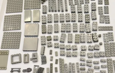 LEGO Light Grey Pieces Lot