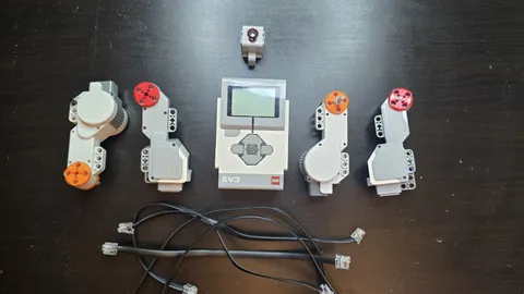 LEGO Mindstorms EV3 Electronics Lot - Intelligent Brick, 4 Motors, Color Sensor