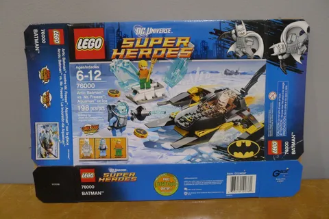 Lego Arctic Batman vs Mr. Freeze: Aquaman On Ice Set 76000 - Empty Box Only