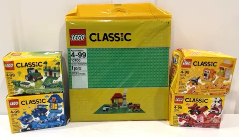 Lego Classic Lot 10706, 10707, 10708, 10709 & 10700 new/boxes have damage