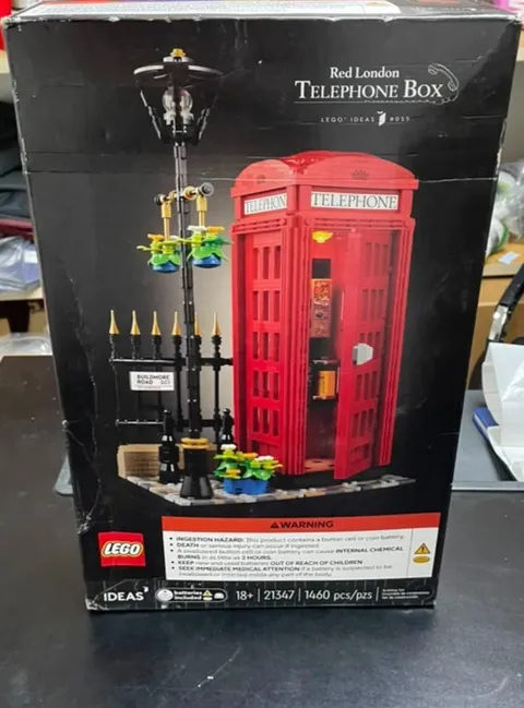 LEGO Ideas: Red London Telephone Box (21347) DAMAGED BOX