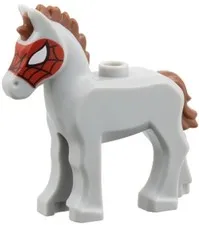 Lego 71050 FOAL/PONY Minifig Lt Bluish Gray Animal Spider-Man Web-Slinger sp11