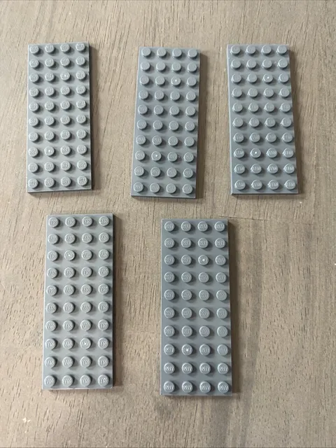 LEGO 3030 Dark Bluish Gray Baseplate 4x10 - 5 Pieces
