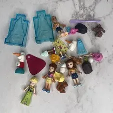 Lego Friends Minifigure Parts Lot Frozen Elsa Animals Etc B9-273