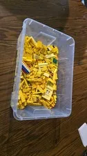 Legos Yellow Misc Bulk Tub