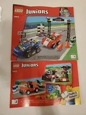 LEGO Juniors 10673 Race Car Rally Instruction Booklet Manual Book 1 And 2 Only