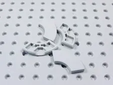LEGO Lot of 4 Light Bluish Gray 2x2 Smooth Macaroni Tiles Plates BR