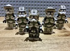 Lego Star Wars AV Sand Green Customs Clone lot with CAC helmets