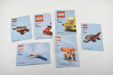 LEGO Mini Model Instruction Manuals Lot of 6 Monthly Promos 2016-2019 Wrapped
