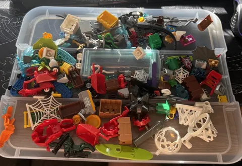 LEGO Parts Lot Huge Mixed Accessories Weapons Vehicles Webs Shields Bulk