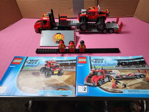 LEGO CITY: Monster Truck Transporter (60027) Complete With Mini Figures