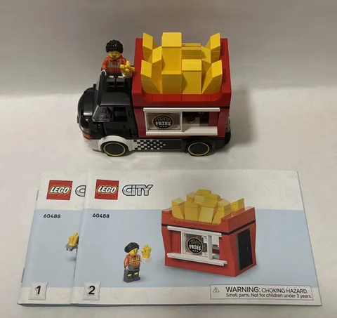 LEGO City French Fry Truck 60488 100% Complete w/ Minifigures Instructions