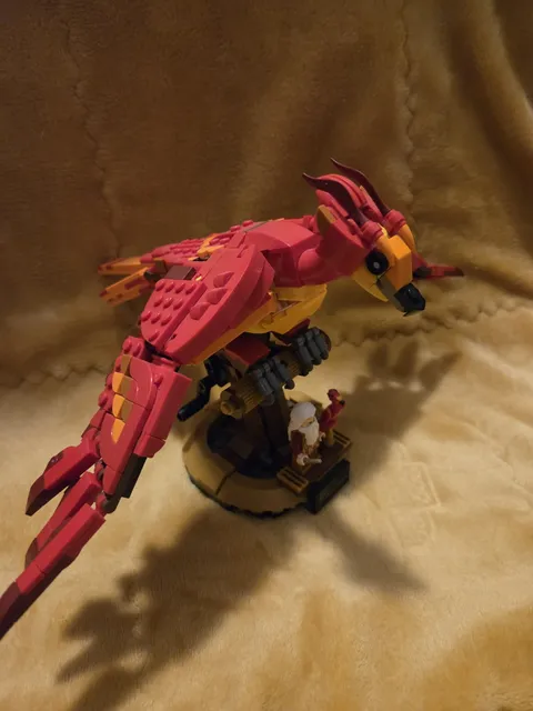 Lego Harry Potter Fawkes Phoenix (76394) Built, Nice Condition