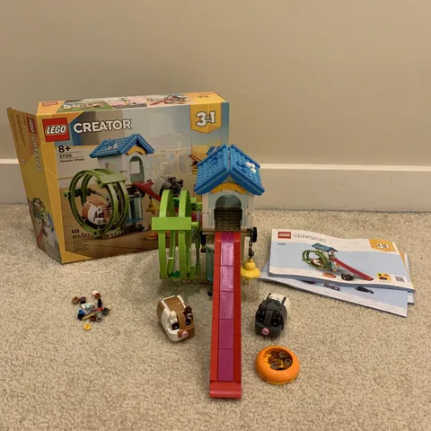 LEGO Hamster Wheel 31155 Creator 3 in 1 Toy Building Set 416 Pcs Complete