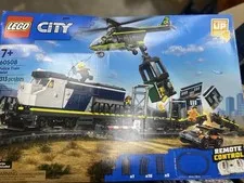 LEGO CITY Police Train Heist ❤️ 60508 Remote Control Box Distressed