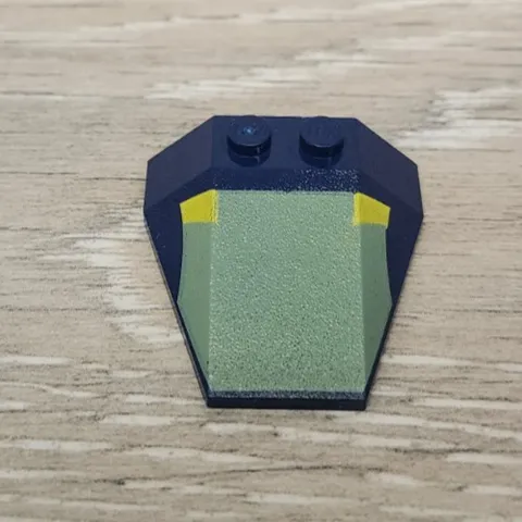 Lego 6069px4 Dark Blue Wedge 4 x 4 Triple without Stud Notches Slave I Pattern