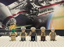 LEGO Star Wars Rebel Lot of 5: Jyn Erso, General Crackin, Rebel Troopers