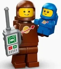 LEGO Brown Spaceman with Baby Series 24 Minifigure 71037