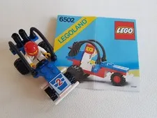 LEGO 6502 Turbo Racer Racer Town City Dune Buggy 6502-1 incl instructions 1987 3
