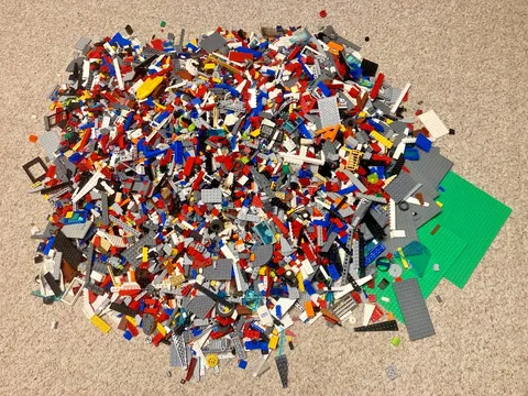 LEGO Bulk Lot 30+ Lbs Pounds Huge Assorted Mixed Parts Bricks - Actual Photos!