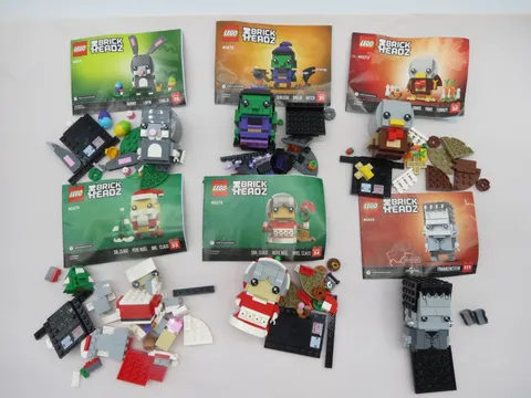 Lego Brickheadz Lot of 6 Frankenstein/bunny/complete with manual no boxes