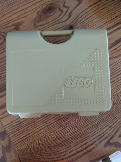Vintage Lego Metallic Gold Carrying Case 1997 11 1/2" X 10 1/2" X 3 1/2" 