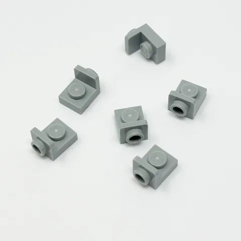36840 LEGO Parts Bracket 1x1 - 1x1 Inverted LIGHT BLUISH GRAY (6)