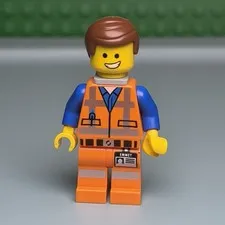 Lego Emmet Minifigure 30280 tlm066 Movie CMF Lot Rare Retired HTF Wide Smile A12