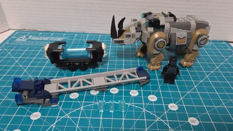 Marvel Avengers Black Panther LEGO Rhino Face-Off By The Mine Pieces