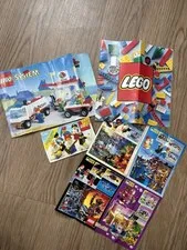 Lot Of Vintage Lego Advertising, Instructions And Box Front. 1979 And 1990s