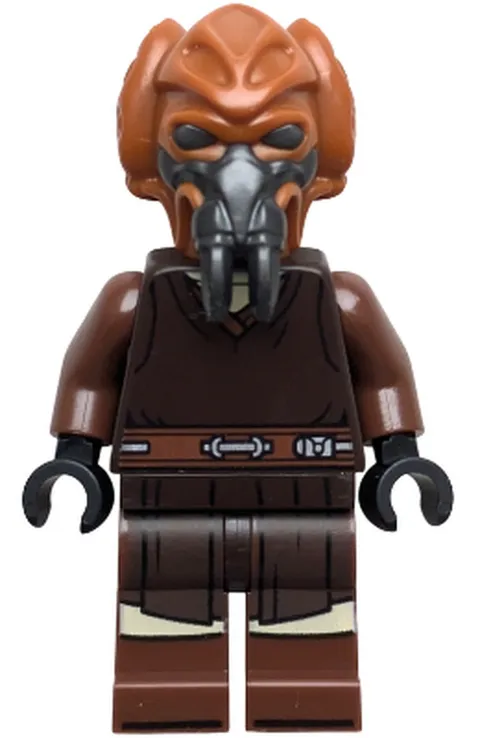 LEGO [No Color/Any Color] Plo Koon - Dark Brown Robe, Tan Shirt, Printed Legs sw