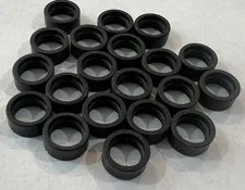 Lego 10591 New 20 ct. Black Tires 14mm x 6mm Solid Smooth Spare Parts Small