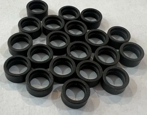 Lego 10591 New 20 ct. Black Tires 14mm x 6mm Solid Smooth Spare Parts Small