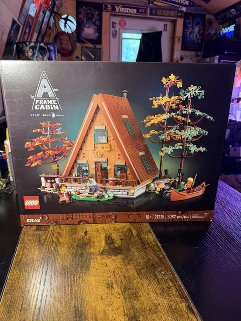 New LEGO Ideas #046 A-Frame Cabin (21338) Retired, Sealed, Fast Shipping