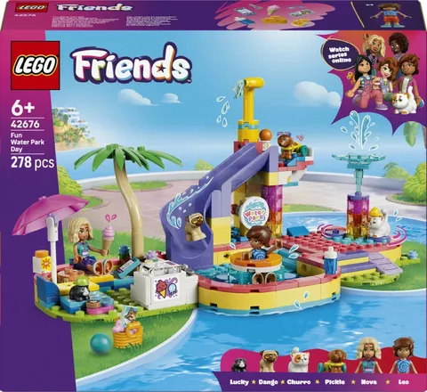 LEGO Friends Fun Water Park Day 42676 Building Set 2 Minidolls & 4 Animal Figure