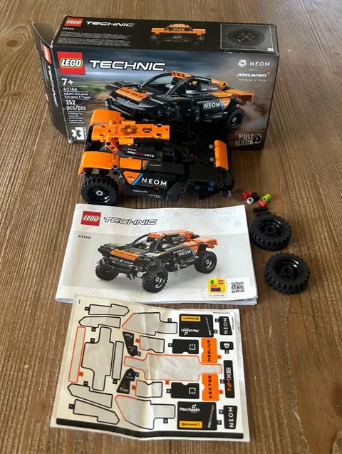 LEGO TECHNIC (42166) Neom Mclaren Extreme E Race Car With Box/Instructions