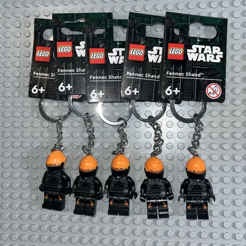 LOT OF 5Lego Star Wars Fennec Shand Minifigure Key Chain - 854245 BRAND NEW