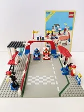 1987 Vintage Lego Classic Town Race Motor Speedway Set #6381 Legoland W/ Manual