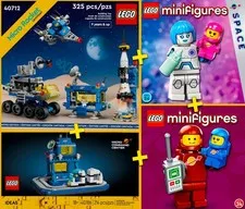 LEGO Ideas #40712, #40786 - VIP Space Sets + Collector Minifigures - 100% NEW