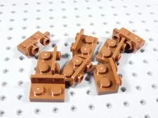 LEGO Lot of 8 Dark Orange 1x2-1x2 Inverted Brackets BA