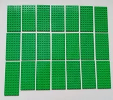 Lego Green Baseplate Lot City Lawn Grass Structures 