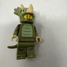 LEGO Series 25 Triceratops Costume Fan Minifigure 71045 Olive Green Dinosaur