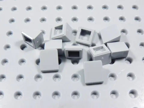 LEGO Lot of 10 Light Bluish Gray 1x1x2/3 Mini Slopes BR