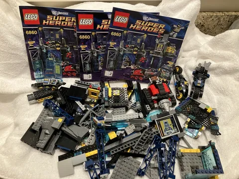 LEGO DC Comics Super Heroes: The Batcave (6860) - Incomplete, No Figs, Batman
